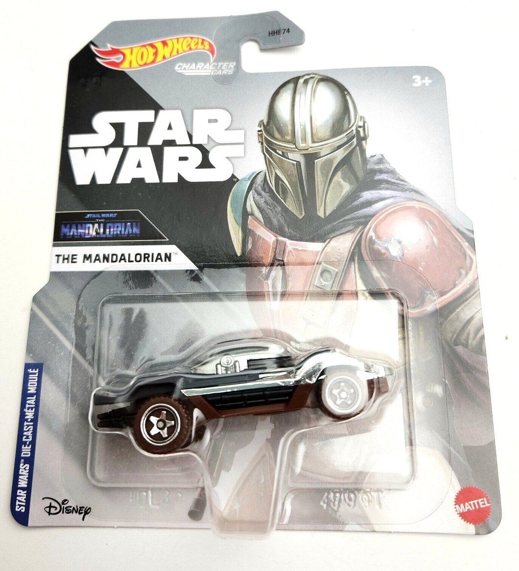 Hot Wheels The mandalorian -4B12 Silver  - 2023 Star Wars Character Cars