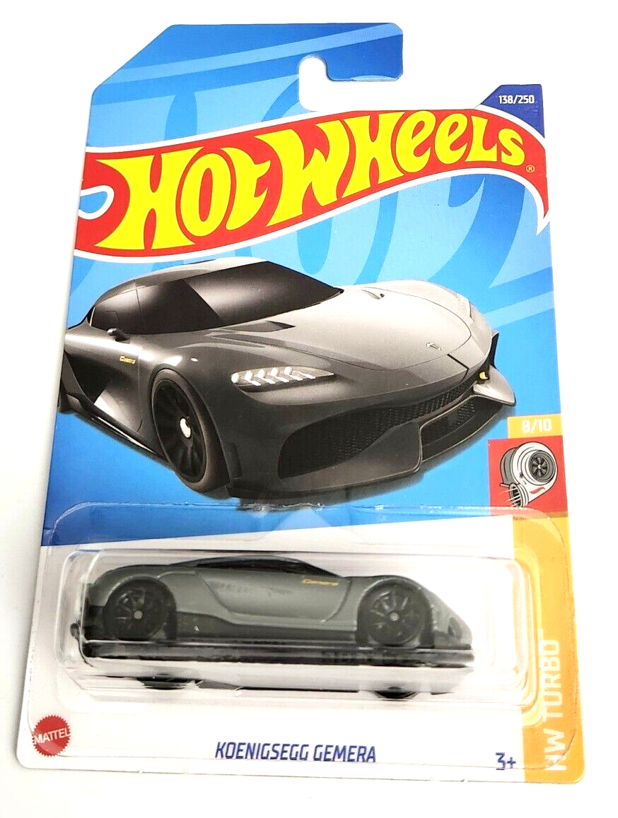 Hot wheels Koenigsegg Gemera Gray #138 138/250 2022 HW Turbo 8/10