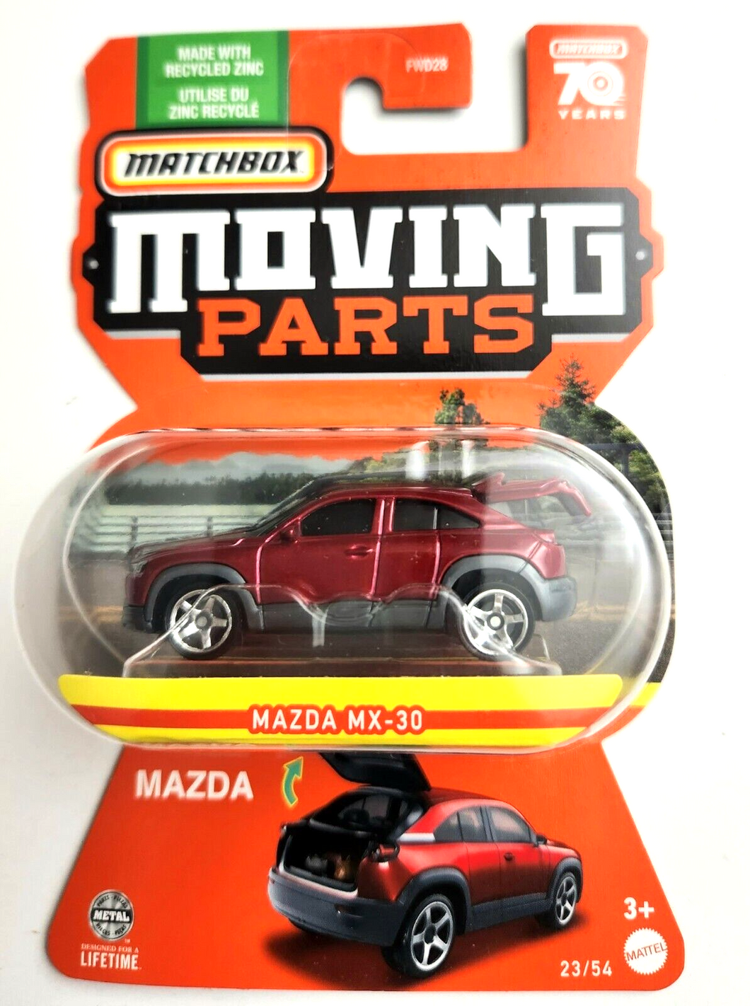 Matchbox Mazda MX-30 Red #23 - 2023 Moving parts