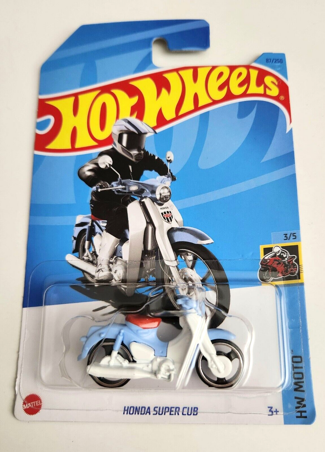 Hot Wheels Honda Super Cub Sky Blue #87 - 2023 HW Moto