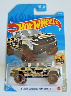 Hot Wheels '19 Chevy Silverado Trail Boss LT ZAMAC #80 80/250 2021 Baja Blazers