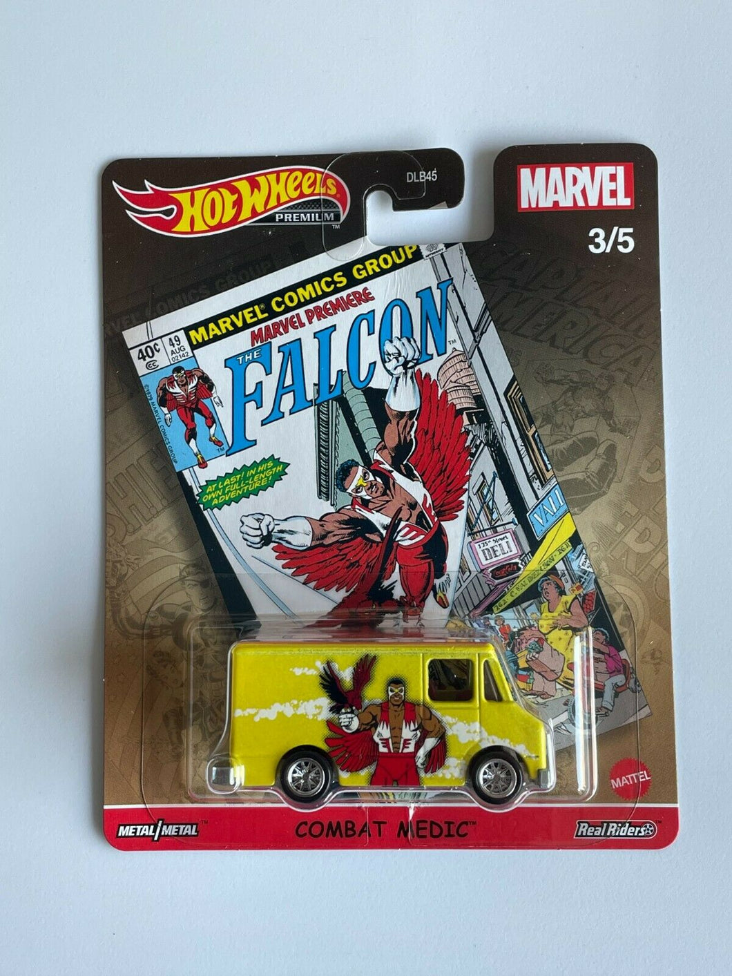 Hot Wheels 2021 Pop Culture L Marvel Comics Combat Medic #3 Yellow