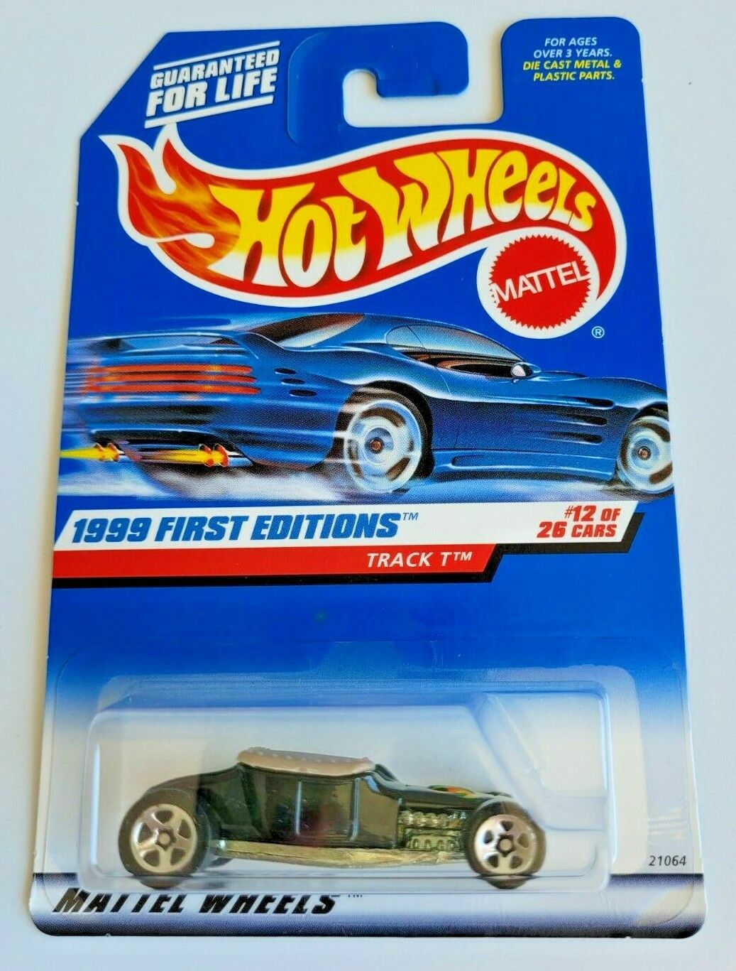 Hot Wheels Track T Black #917 1999 First Editions 12/26