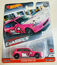 Load image into Gallery viewer, Hot Wheels Honda Civic EG Hello Kitty Pink #1 Modern Classics 1/5
